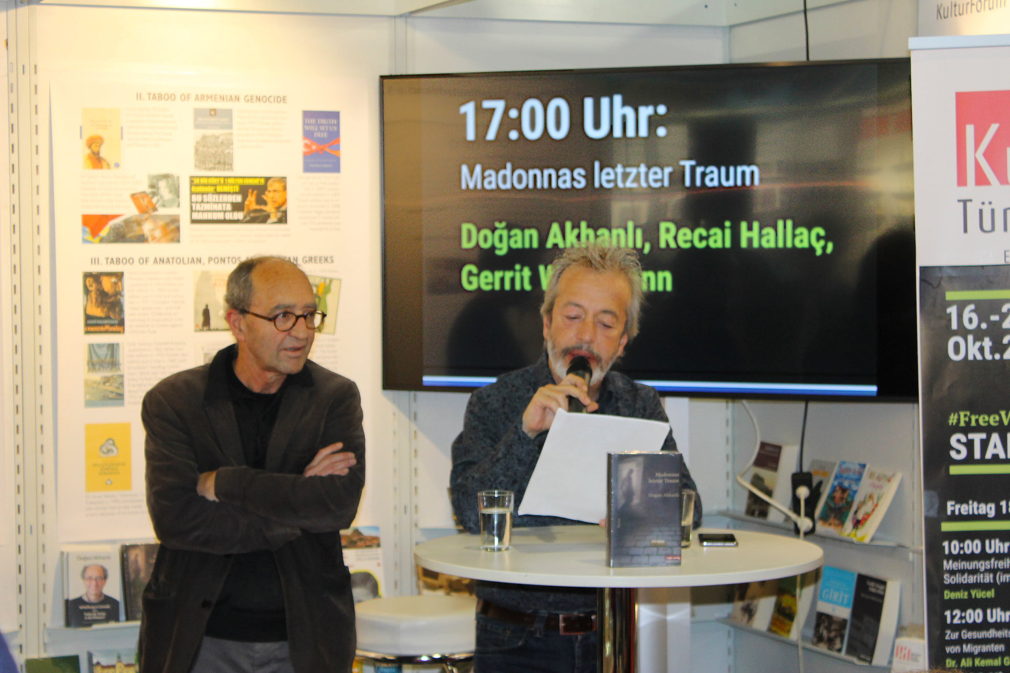 Doğan Akhanlı and Recai Hallaç at the Frankfurt Book Fair 2019
